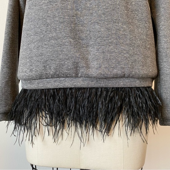 MADISON MARCUS Crew Neck Sweatshirt With Feathers - Picture 11 of 15